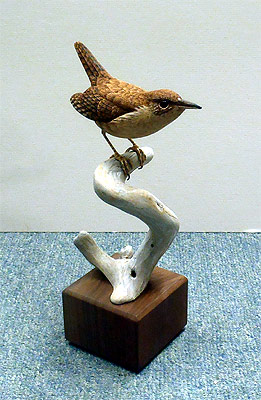 House Wren - carved by Manfred Scheel