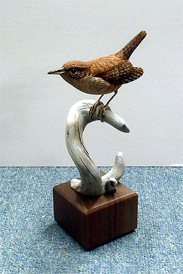 House Wren - carved by Manfred Scheel