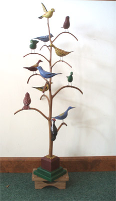 Bird Tree Carving by Manfred Scheel