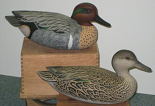 Green Wing Teal Pair