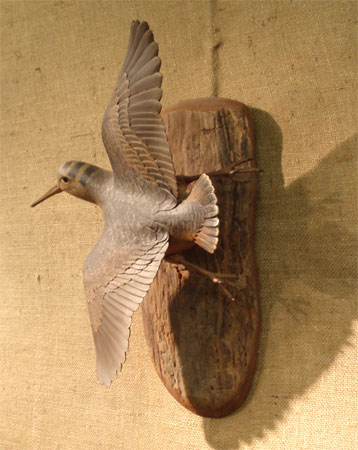 Frank Finney Life Size Flying Woodcock