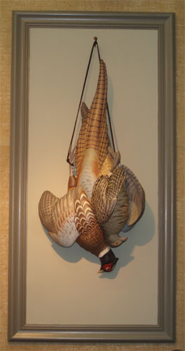 A pair of Hanging Pheasants by Josh Brewer ...loading...