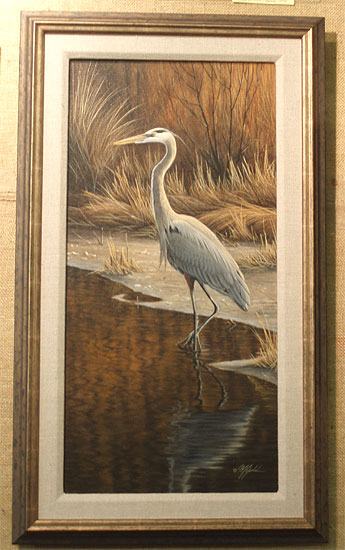 Wil Goebel Standing Tall - Great Blue Heron