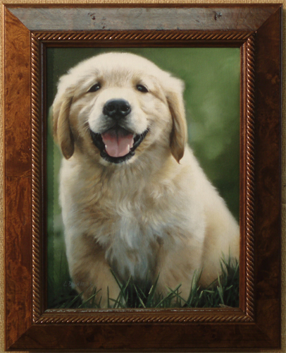 Golden Retriever Pup by Linda Daniels