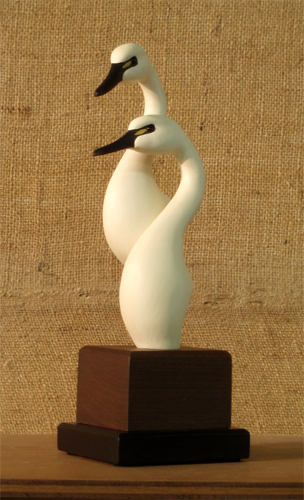 Mate For Life - Swans by Manfred Scheel