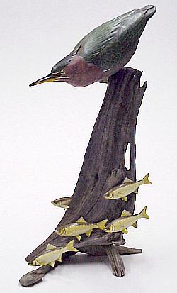 Green Heron Fishing